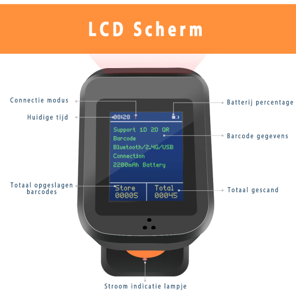 tera hw0009 1d/2d qr barcodescanner bluetooth & usb