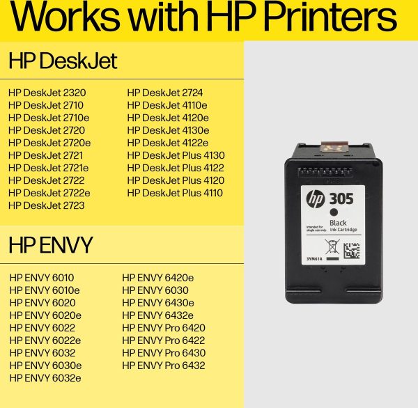 hp 305 inkcartridge kleur en zwart