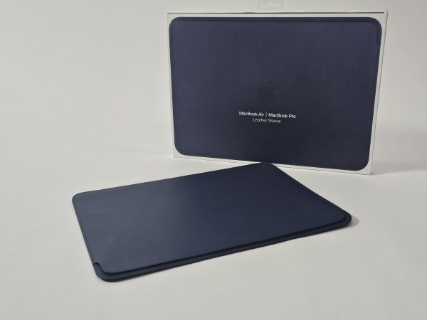 apple leather sleeve macbook air & pro 13" midnight blue doos