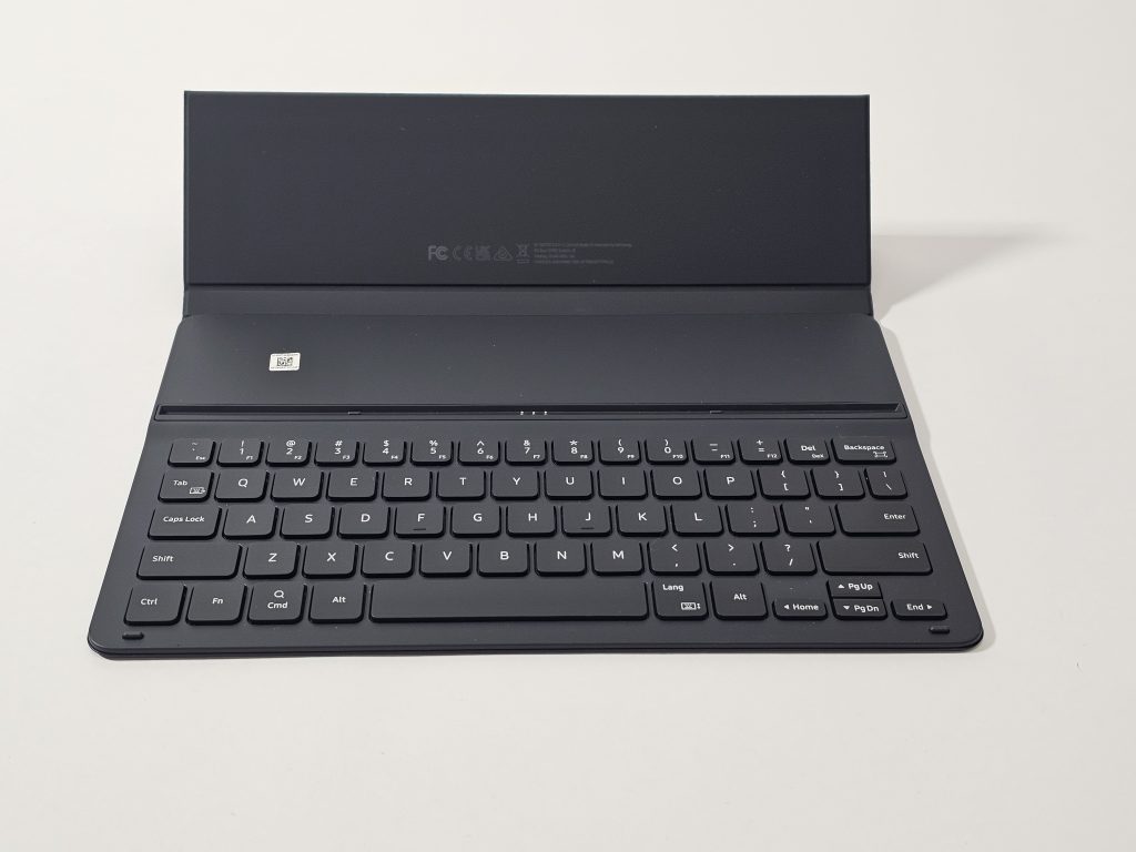 samsung galaxy tab s9 book cover keyboard slim – zwart boven