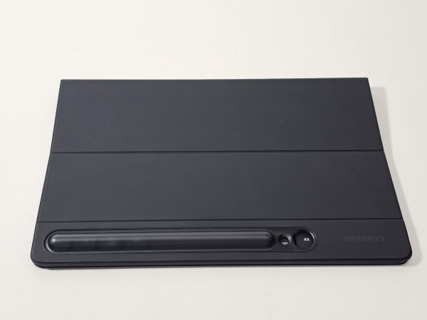 samsung galaxy tab s9 book cover keyboard slim – zwart bovenaanzicht