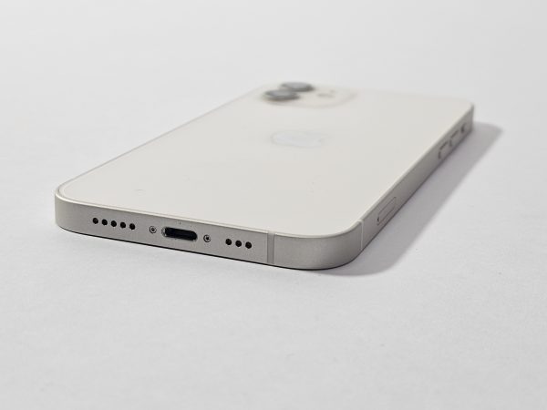 apple iphone 12 64gb wit 85% batterij percentage zijaanzicht