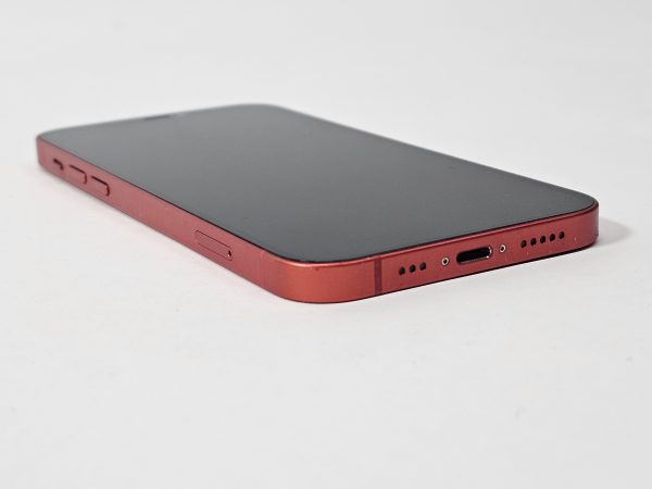 apple iphone 12 128gb rood 88% batterijcapaciteit zijaanzicht