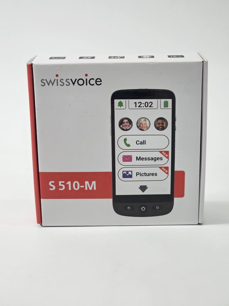 swissvoice s510m 16gb seniorentelefoon doos