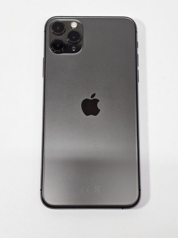 apple iphone 11 pro max 64gb spacegrijs 98% accu bovenaanzicht