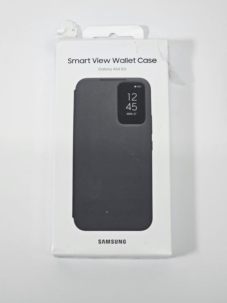 samsung galaxy a54 5g smart view wallet cover zwart