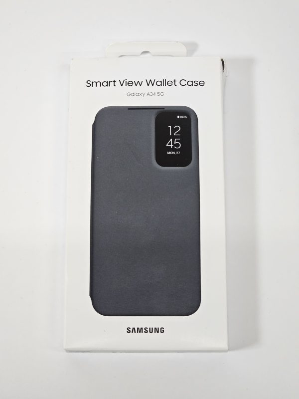 samsung galaxy a34 5g smart view wallet cover zwart