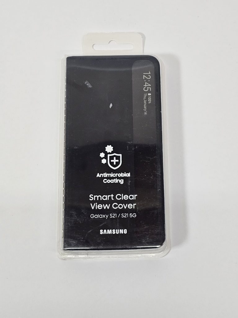 samsung galaxy s21 clear view cover zwart