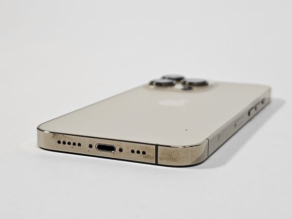 apple iphone 13 pro max 256gb goud 86% batterij zijaanzicht