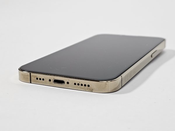 apple iphone 13 pro max 256gb goud 86% batterij zijaanzicht