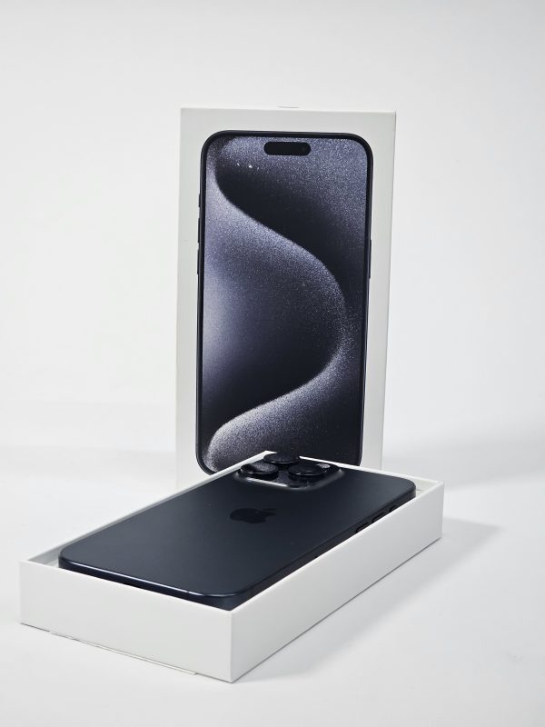 apple iphone 15 pro max 256gb titanium blue 93% accu doos