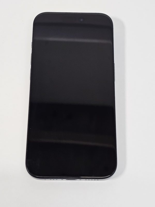 apple iphone 15 pro 128gb blauw titanium 89% accu bovenaanzicht