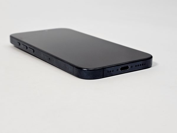 apple iphone 15 pro 128gb blauw titanium 89% accu zijaanzicht