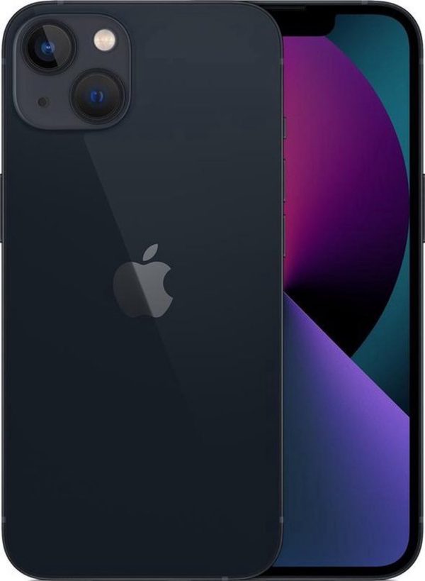 apple iphone 13 128gb midnight achter vooraanzicht