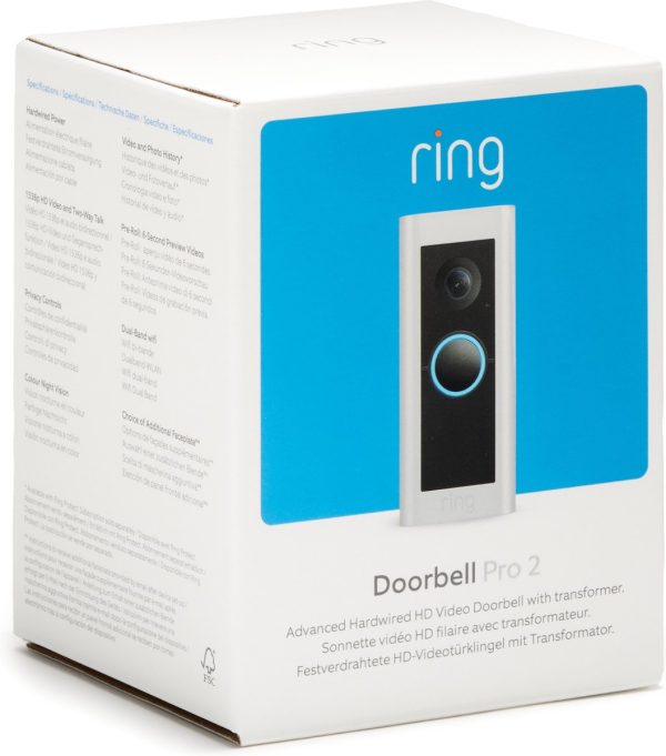 ring video doorbell pro 2 bedraad (inbouw) doos