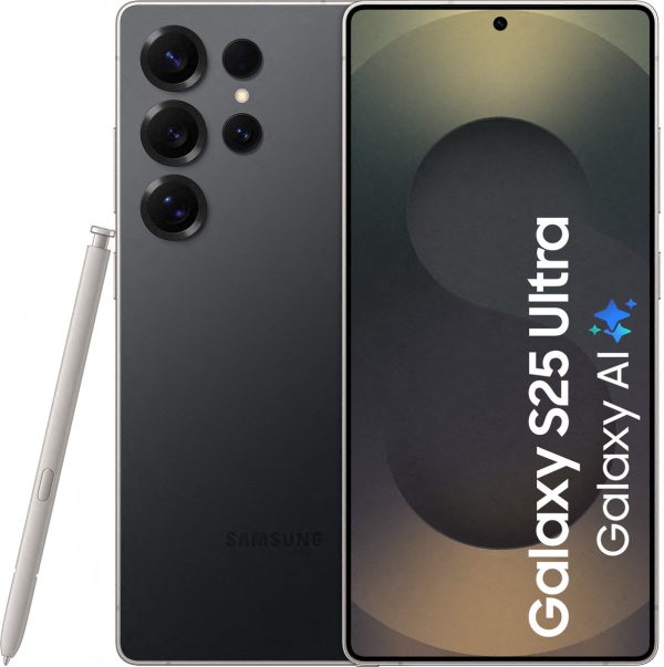 samsung galaxy s25 ultra 5g 256gb titanium zwart vooraanzicht