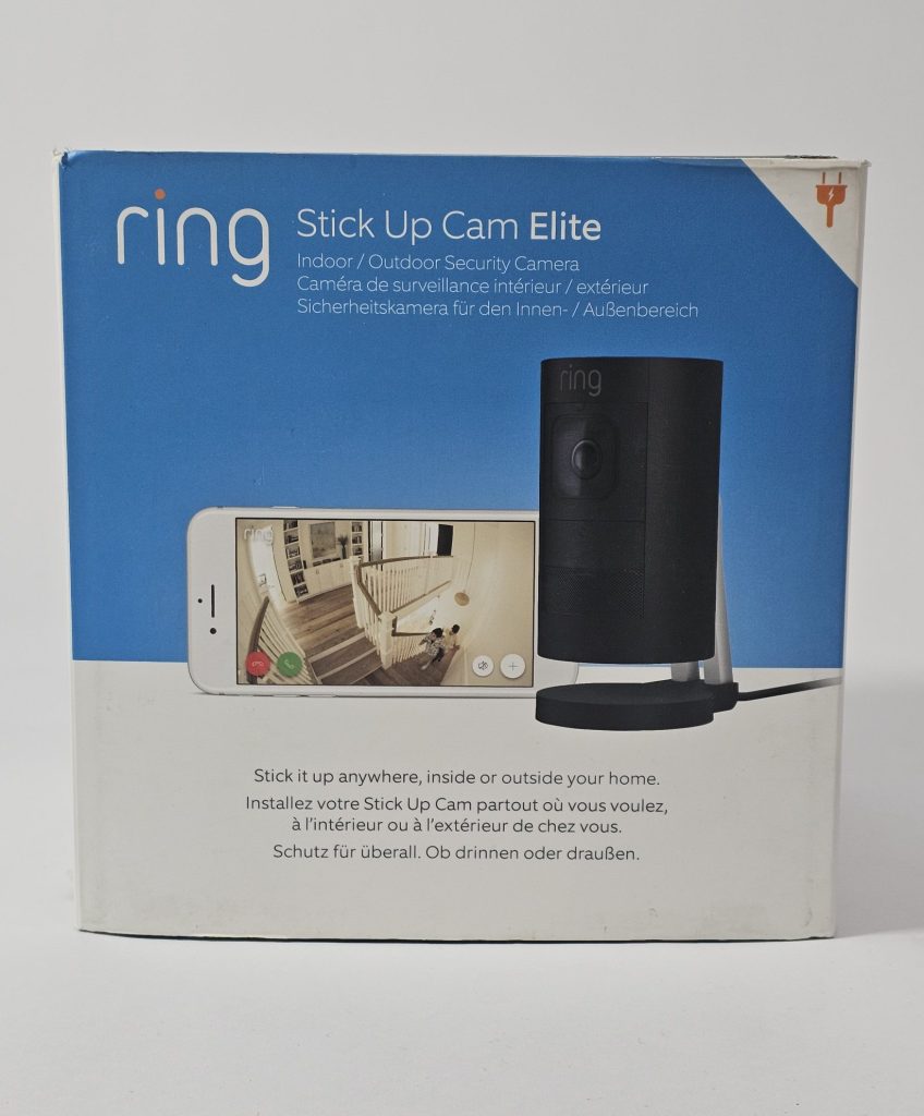 ring stick up cam elite wired zwart doos
