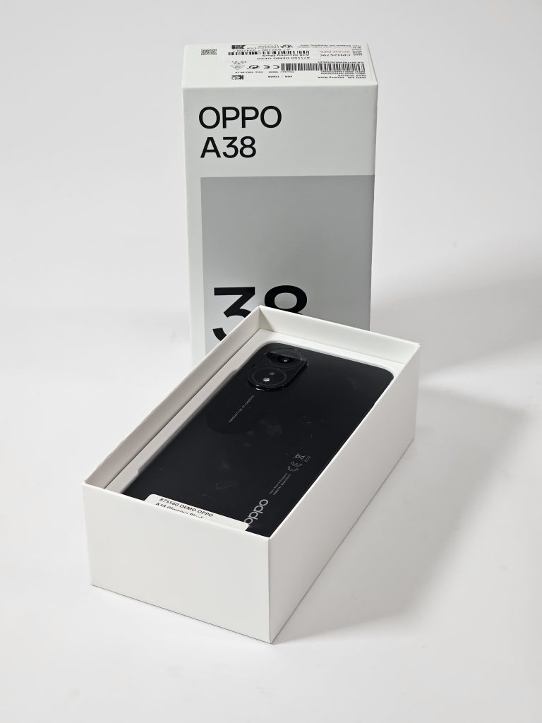 oppo a38 128gb zwart -staat a/c doos