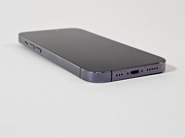 apple iphone 14 pro 512gb paars 89% accu zijkant