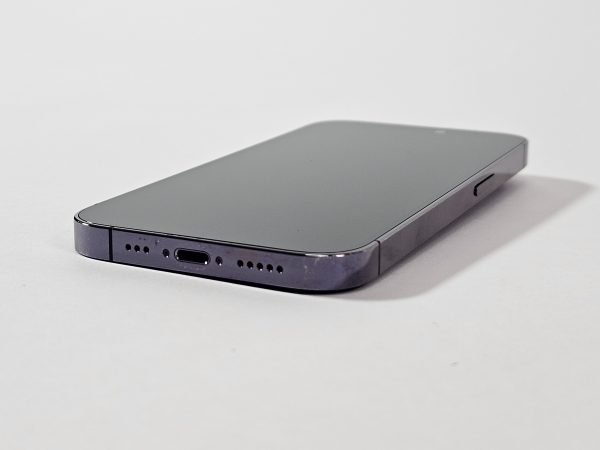 apple iphone 14 pro 512gb paars 89% accu zijkant