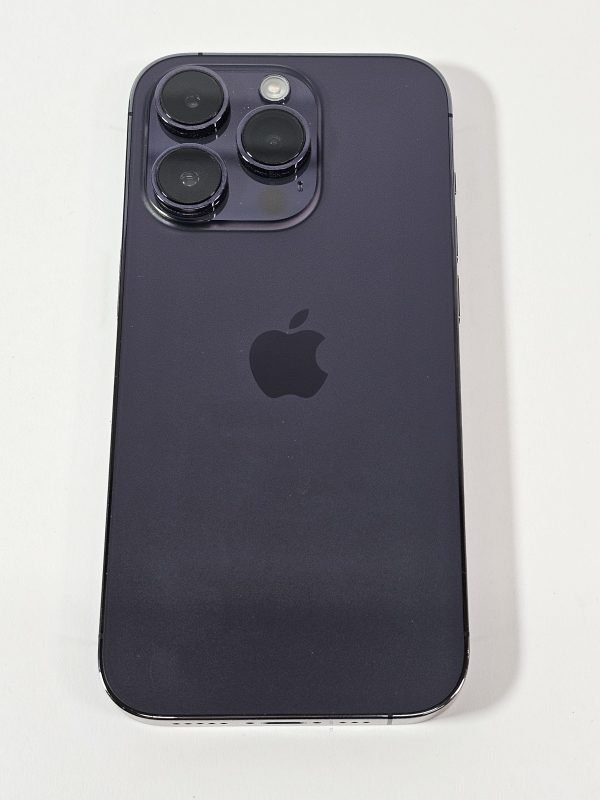 apple iphone 14 pro 512gb paars 89% accu bovenaanzicht
