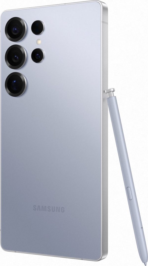 samsung galaxy s25 ultra 5g 512gb titanium silver blue zij achteraanzicht
