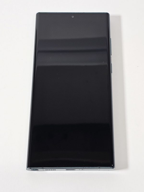 samsung galaxy s22 ultra 5g 256gb groen display bovenaanzicht