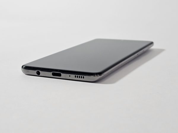 samsung galaxy a71 5g 128 gb haze crush zilver zijaanzicht