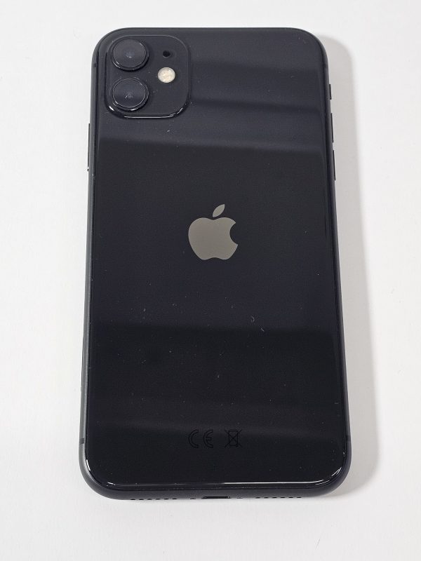 apple iphone 11 128gb zwart 82% batterij achterkant bovenaanzicht