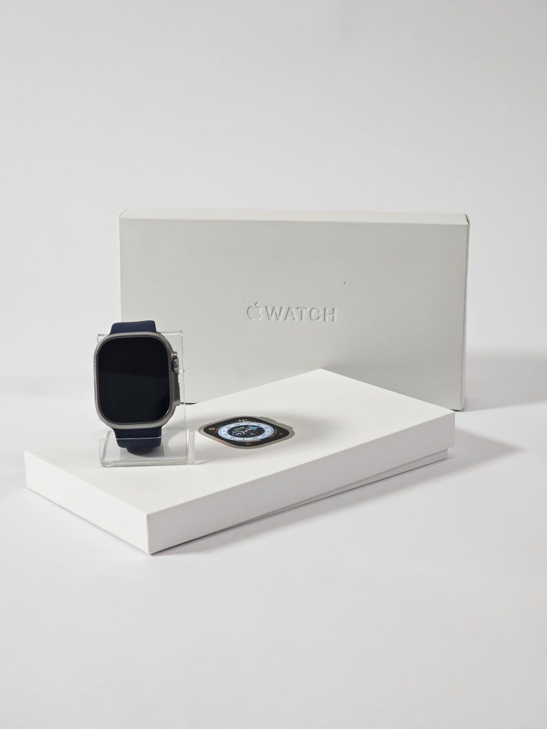 apple watch ultra 4g/lte 49mm titanium kast blauw