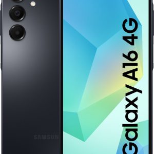samsung galaxy a16 4g 128gb zwart voor en achteraanzicht