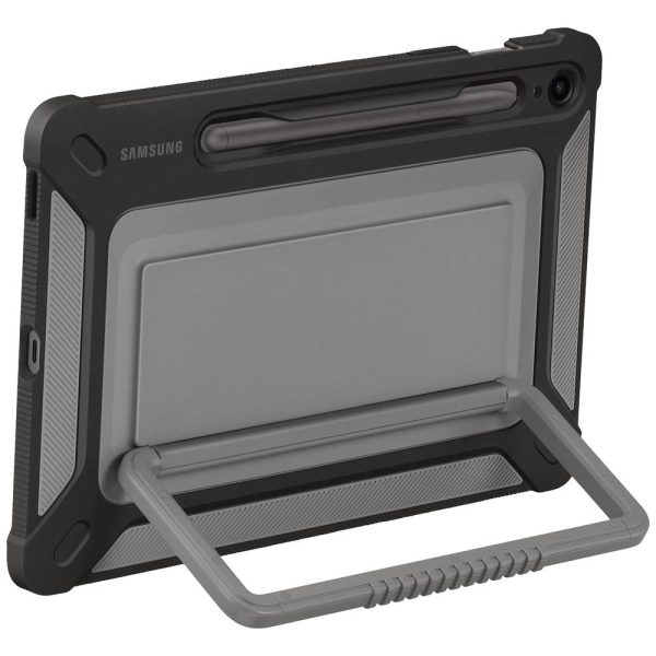 samsung tab s9/s10 fe/s9fe outdoor cover ef rx510 zwart stand