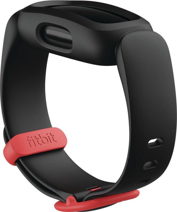 fitbit ace 3 kids activity tracker kinderen zwart/rood