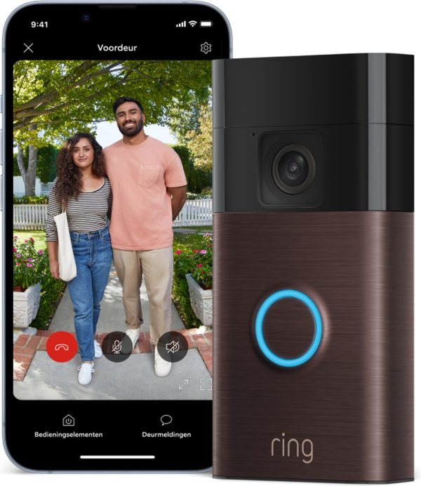 ring battery video doorbell 2 draadloos hd video brons sfeer