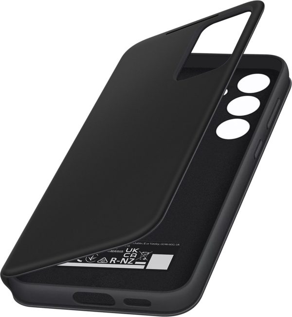 samsung galaxy s24 hoesje smart view wallet cover zwart open