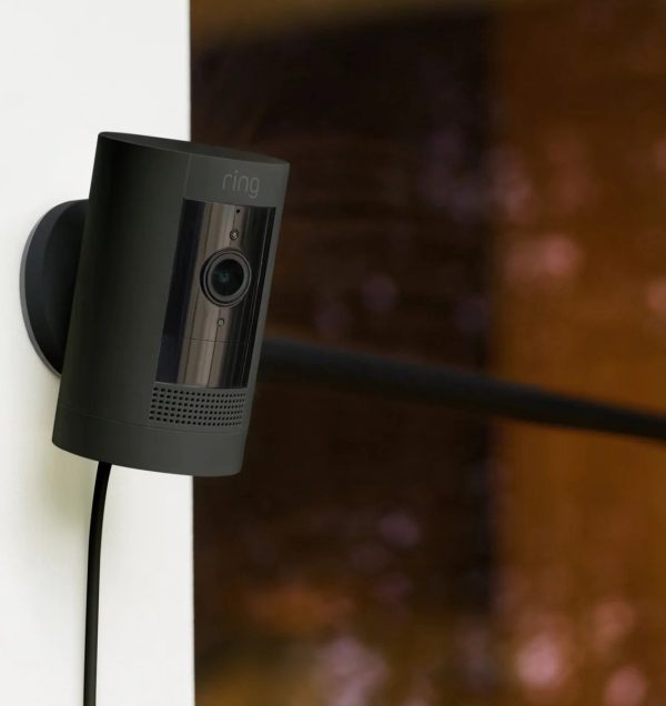 ring stick up cam batterij camera draadloos zwart detail