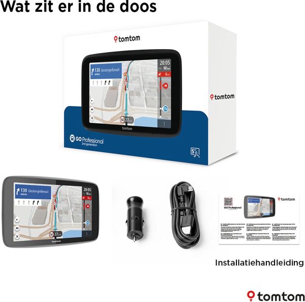 tomtom go professional 5 vrachtwagennavigatie europa doos inhoud