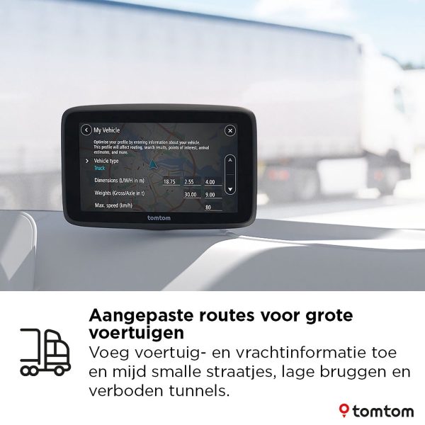 tomtom go professional 5 vrachtwagennavigatie europa detail