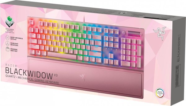 razer blackwidow v3 keyboard quartz green switch us layout doos