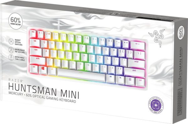 razer huntsman mini qwerty red switch rgb 60% wit doos
