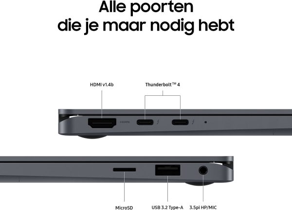 samsung galaxy book4 360 intel i7 16gb ram 15.6 inch poorten detail