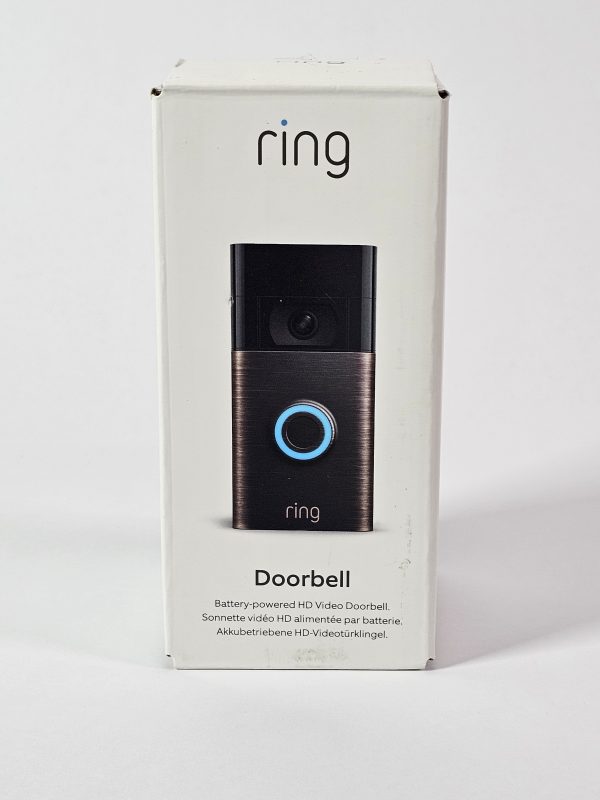 ring battery video doorbell 2 draadloos hd video brons doos