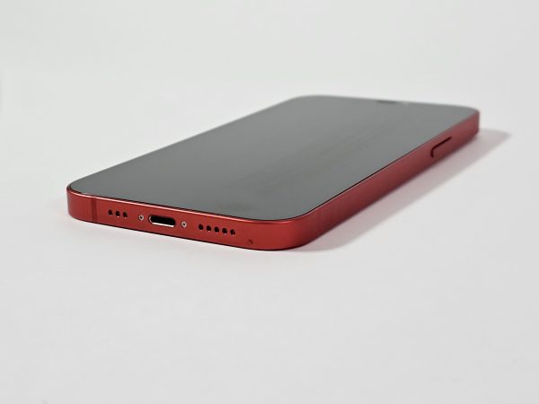 apple iphone 12 64gb rood 89% batterijcapaciteit zijaanzicht