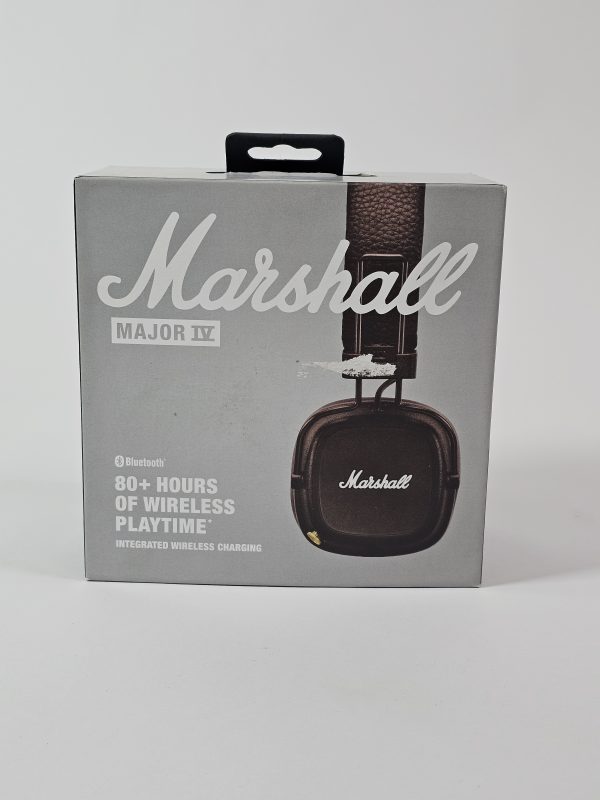 marshall major iv draadloze on ear koptelefoon bruin doos
