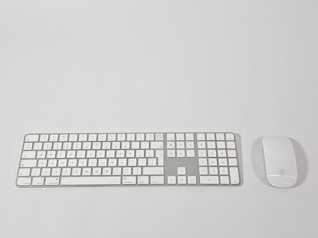 apple magic keyboard set a2520 qwerty touchid & numlock wit bovenaanzicht