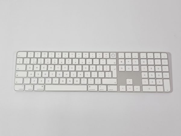 apple magic keyboard set a2520 qwerty touchid & numlock wit bovenaanzicht