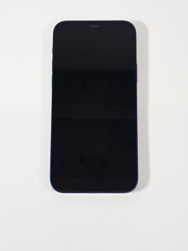 apple iphone 12 64gb blauw 87% batterijcapaciteit bovenaanzicht