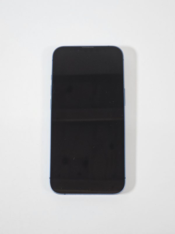 apple iphone 13 128gb blauw 78% batterijcapaciteit bovenaanzicht