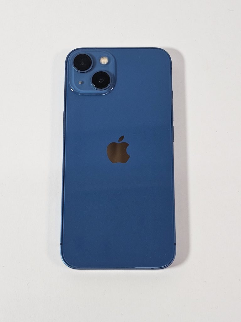 apple iphone 13 128gb blauw 78% batterijcapaciteit bovenaanzicht