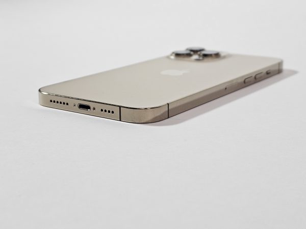 apple iphone 13 pro max 128gb goud 77% accu zijkant